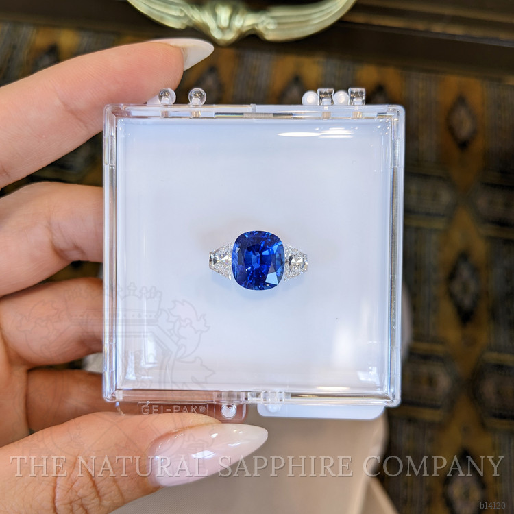 5.45 Ct. Blue Sapphire from Ceylon (Sri Lanka)