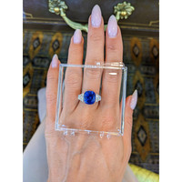 5.45 Ct. Blue Sapphire from Ceylon (Sri Lanka) Life Style
