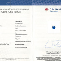5.51 Ct. Sapphire from Ceylon (Sri Lanka) Scan Report