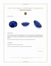 5.10 Ct. Blue Sapphire from Nigeria Appraisal