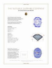 0.52 Ct. Blue Sapphire from Ceylon (Sri Lanka) 3 D Scan Report