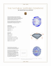 0.52 Ct. Blue Sapphire from Ceylon (Sri Lanka) 3 D Scan Report