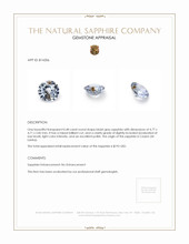 0.48 Ct. Sapphire from Ceylon (Sri Lanka) Appraisal