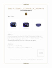7.03 Ct. Color Change Sapphire from Ceylon (Sri Lanka) Appraisal
