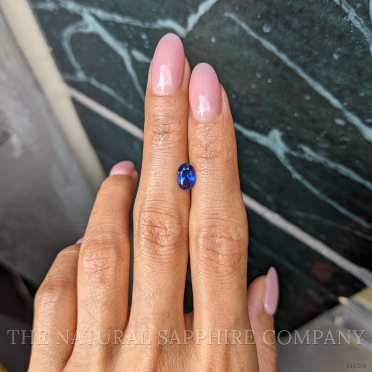 1.35 Ct. Blue Sapphire from Ceylon (Sri Lanka)