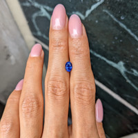 1.10 Ct. Blue Sapphire from Ceylon (Sri Lanka) Life Style