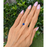 1.22 Ct. Blue Sapphire from Ceylon (Sri Lanka) Life Style