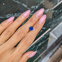 1.92 Ct. Blue Sapphire from Ceylon (Sri Lanka) Life Style