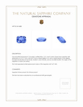 3.31 Ct. Sapphire from Ceylon (Sri Lanka) Appraisal