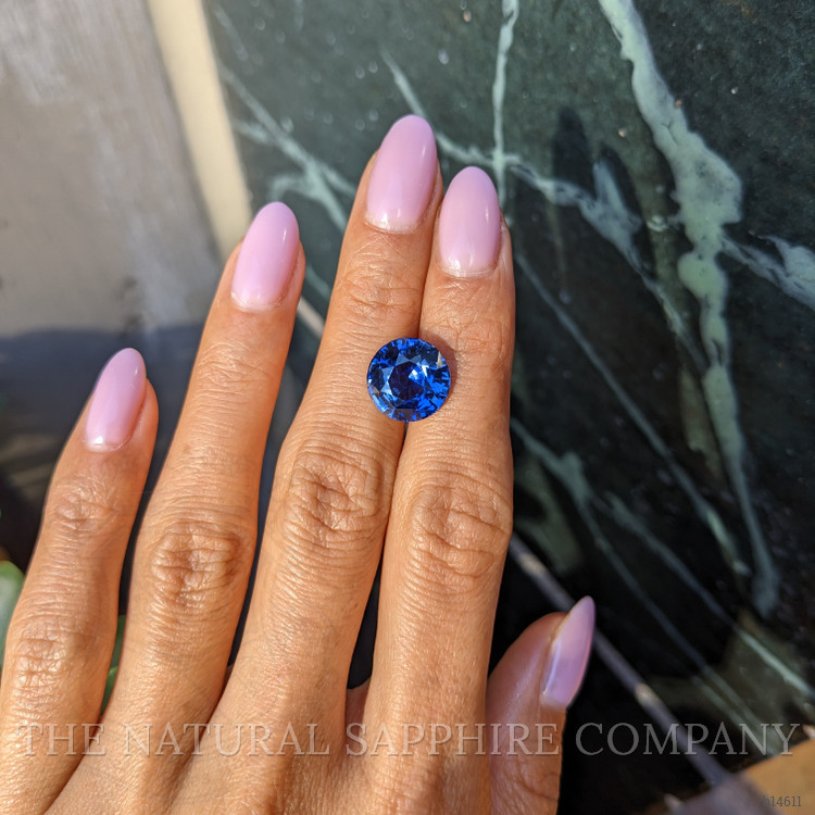 7.58 Ct. Blue Sapphire from Ceylon (Sri Lanka)