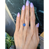 3.03 Ct. Blue Sapphire from Ceylon (Sri Lanka) Life Style