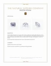 5.22 Ct. Purplish Blue Sapphire from Ceylon (Sri Lanka) Appraisal