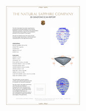 0.67 Ct. Sapphire from Ceylon (Sri Lanka) 3 D Scan Report