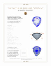 1.52 Ct. Sapphire from Ceylon (Sri Lanka) 3 D Scan Report