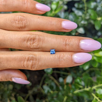 0.44 Ct. Blue Sapphire from Ceylon (Sri Lanka) Life Style