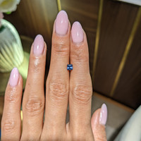 0.44 Ct. Blue Sapphire from Ceylon (Sri Lanka) Life Style