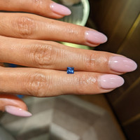 0.44 Ct. Blue Sapphire from Ceylon (Sri Lanka) Life Style