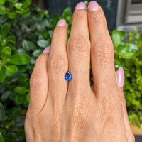 0.98 Ct. Blue Sapphire from Ceylon (Sri Lanka) Life Style