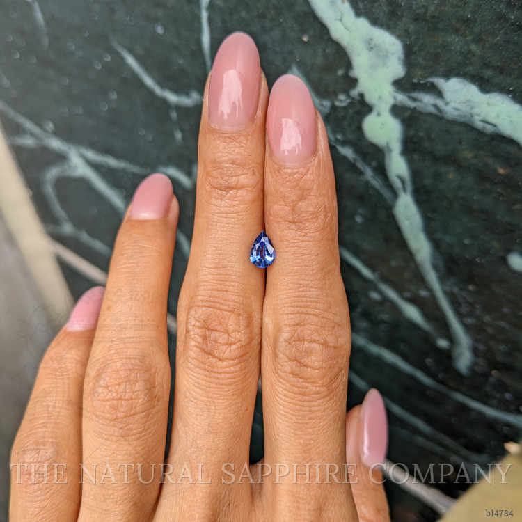0.68 Ct. Blue Sapphire from Ceylon (Sri Lanka)