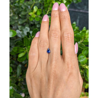 0.92 Ct. Blue Sapphire from Ceylon (Sri Lanka) Life Style
