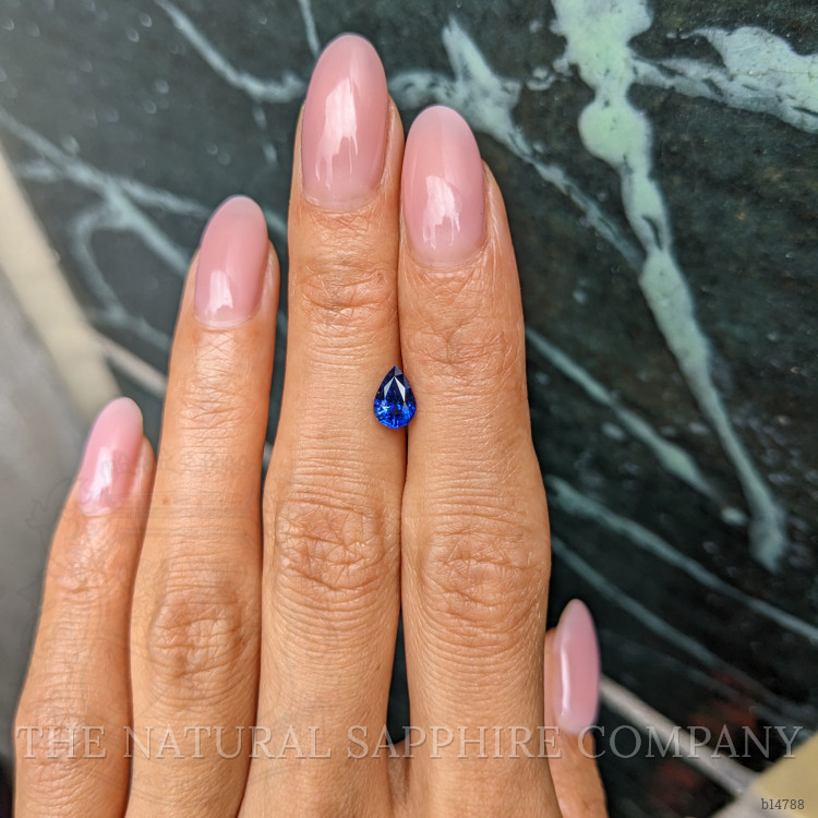 0.93 Ct. Blue Sapphire from Ceylon (Sri Lanka)