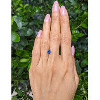 0.93 Ct. Blue Sapphire from Ceylon (Sri Lanka) Life Style
