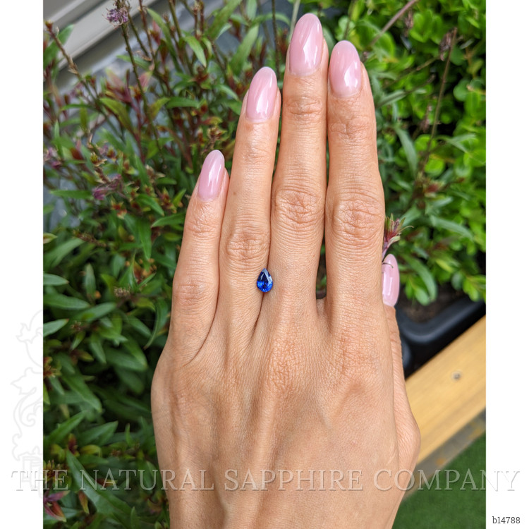 0.93 Ct. Blue Sapphire from Ceylon (Sri Lanka)