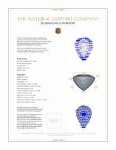 0.93 Ct. Sapphire from Ceylon (Sri Lanka) 3 D Scan Report