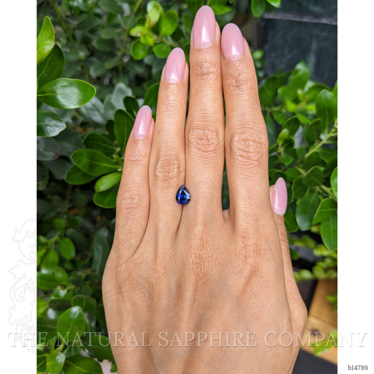 1.86 Ct. Blue Sapphire from Ceylon (Sri Lanka)