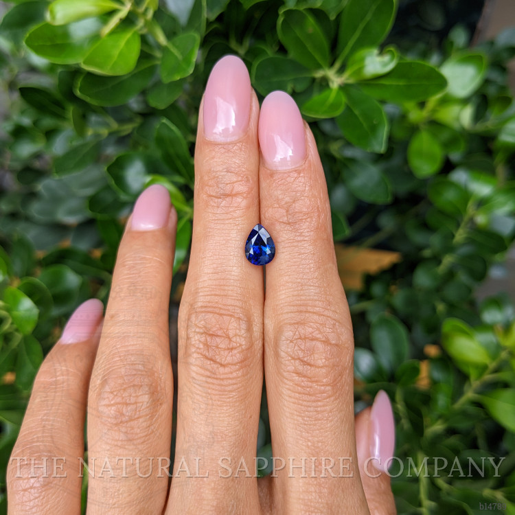 1.86 Ct. Blue Sapphire from Ceylon (Sri Lanka)
