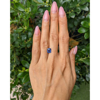 2.08 Ct. Blue Sapphire from Ceylon (Sri Lanka) Life Style