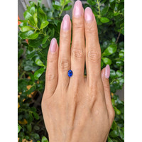 1.34 Ct. Blue Sapphire from Ceylon (Sri Lanka) Life Style