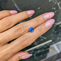 1.66 Ct. Blue Sapphire from Ceylon (Sri Lanka) Life Style