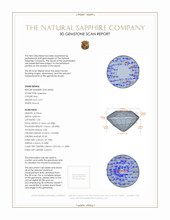 0.57 Ct. Sapphire from Thailand 3 D Scan Report