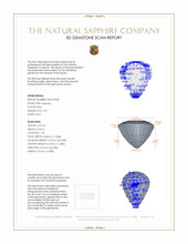 1.00 Ct. Blue Sapphire from Thailand 3 D Scan Report