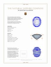 1.30 Ct. Blue Sapphire from Thailand 3 D Scan Report