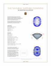 0.84 Ct. Sapphire from Thailand 3 D Scan Report