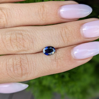 0.80 Ct. Blue Sapphire from Thailand Life Style