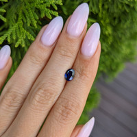 0.80 Ct. Blue Sapphire from Thailand Life Style