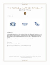 0.56 Ct. Blue Sapphire from Ceylon (Sri Lanka) Appraisal