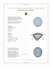 5.02 Ct. Blue Sapphire from Ceylon (Sri Lanka) 3 D Scan Report