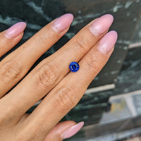 1.30 Ct. Blue Sapphire from Ceylon (Sri Lanka) Life Style