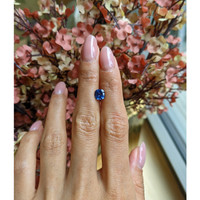 1.58 Ct. Blue Sapphire from Ceylon (Sri Lanka) Life Style