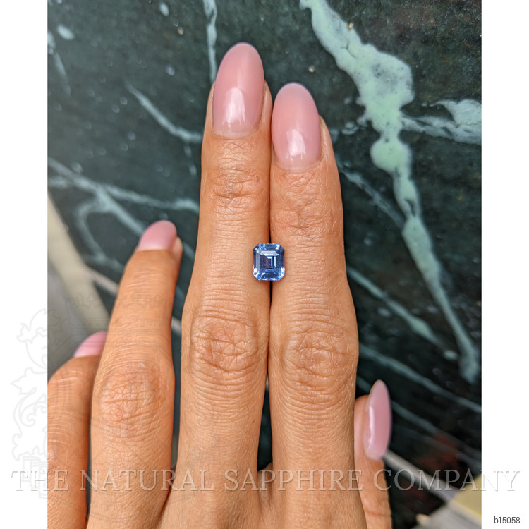 1.74 Ct. Blue Sapphire from Ceylon (Sri Lanka)
