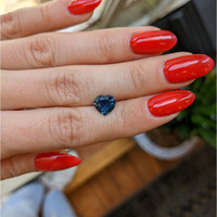 2.06 Ct. Greenish Blue Sapphire from Ceylon (Sri Lanka) Life Style