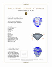 0.85 Ct. Blue Sapphire from Thailand 3 D Scan Report