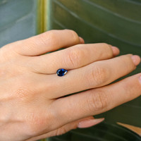0.79 Ct. Blue Sapphire from Nigeria Life Style