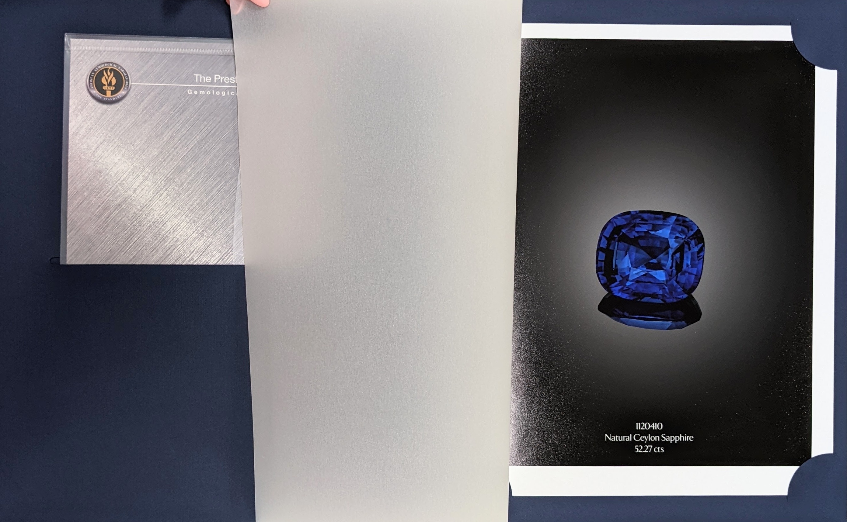 52.27 Ct. Blue Sapphire from Ceylon (Sri Lanka)