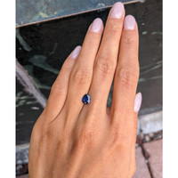 1.19 Ct. Blue Sapphire from Nigeria Life Style