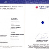 5.52 Ct. Blue Sapphire from Ceylon (Sri Lanka) Scan Report